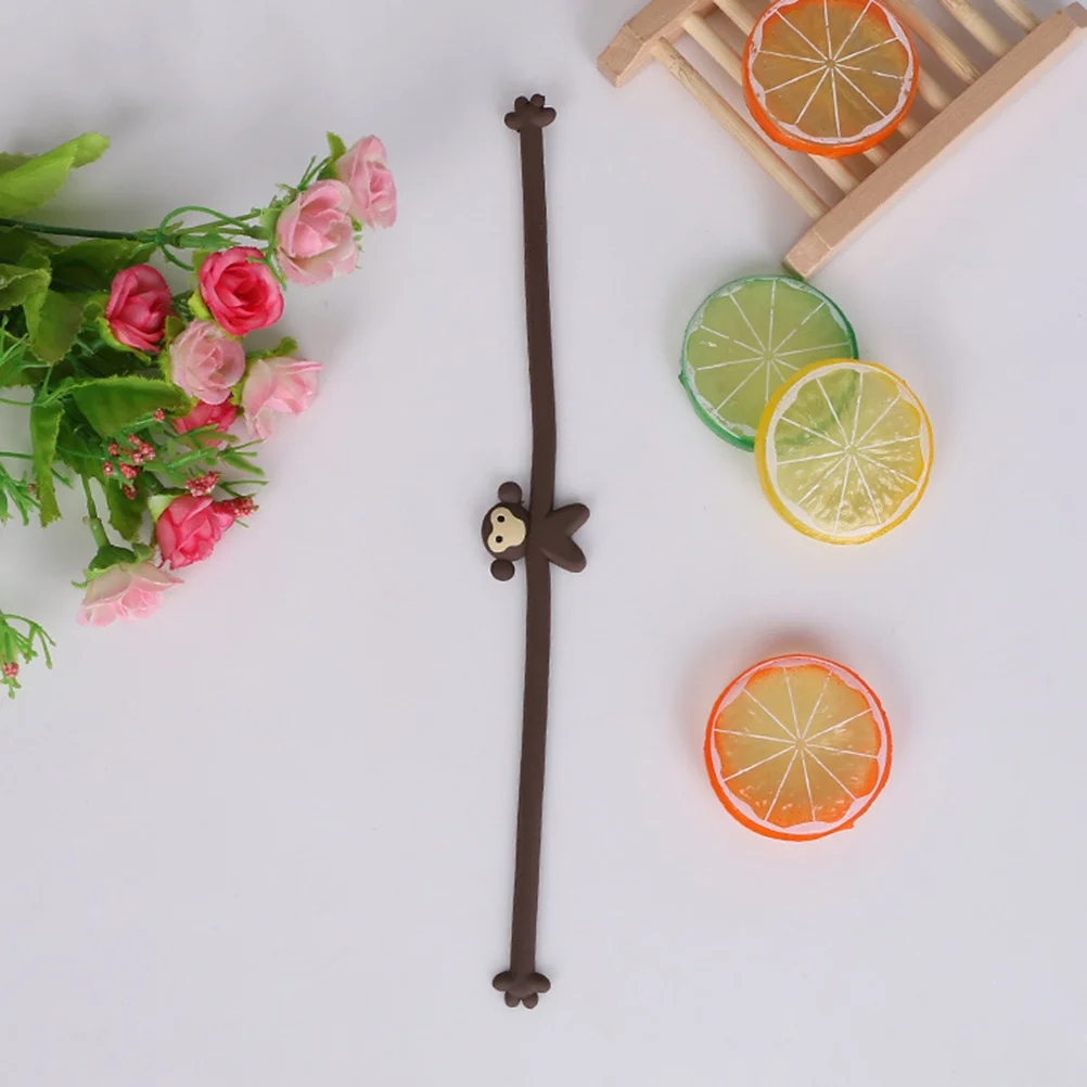 8Pcs Cartoon Cable Organizer Mixed Animal Shapes Cord Management for Cellphone Laptop Earphone Winder Cable Organizer