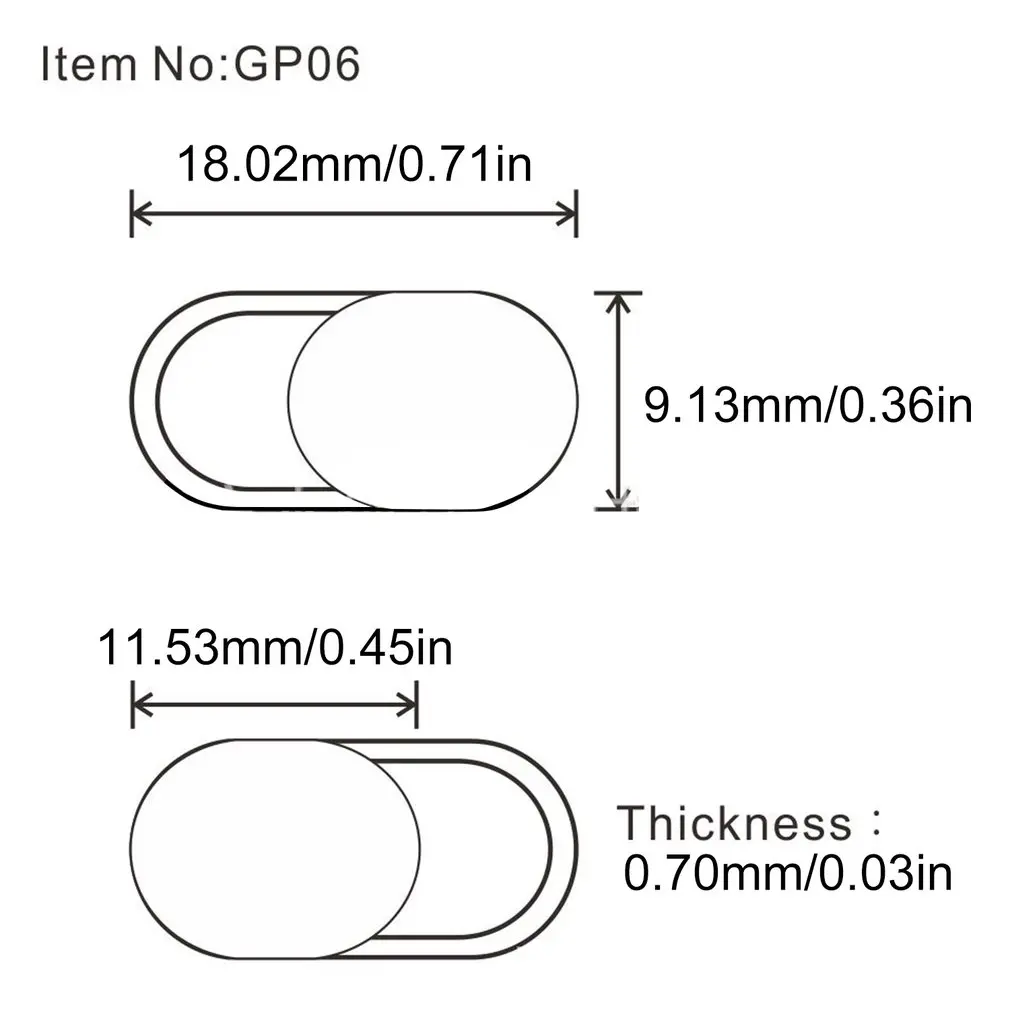 Capa da câmera Webcam Plant Cute, Lens Phone Protective Cover, Camera Masking Sticker, Computer Privacy Cover para Laptop, 6pcs