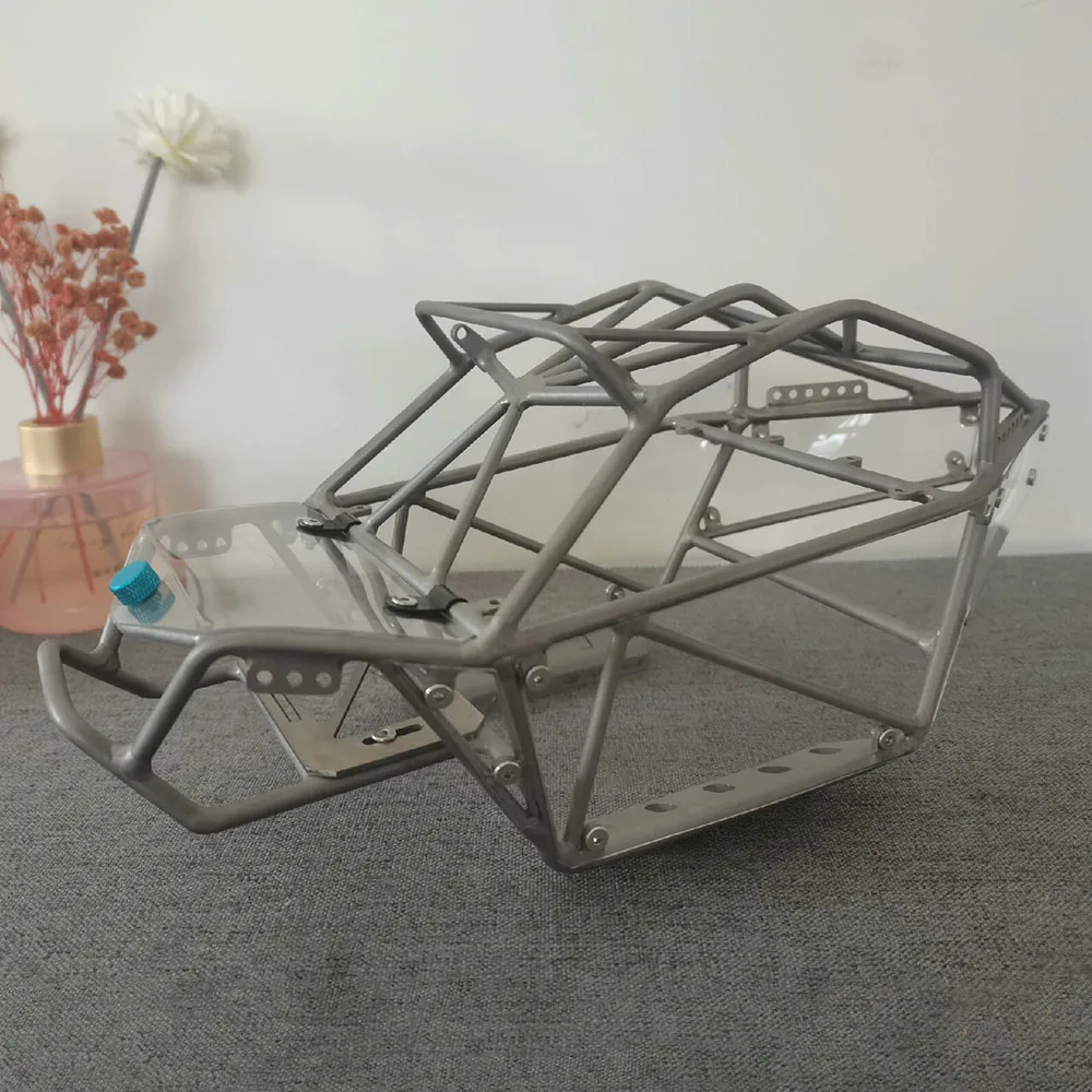 

VCRC 5mm Titanium Alloy Tube Frame Cab Pipe Rack for 1/10 RC Crawler Car AXIAL Capra Goat Chassis Upgrade Parts