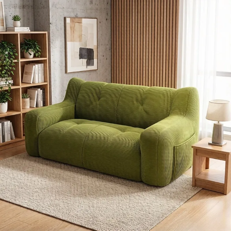 

Lazy Sofa Floor Tatami Couch, Single & Double Person Reclining Sleeping Sofa for Living Room Small Apartment