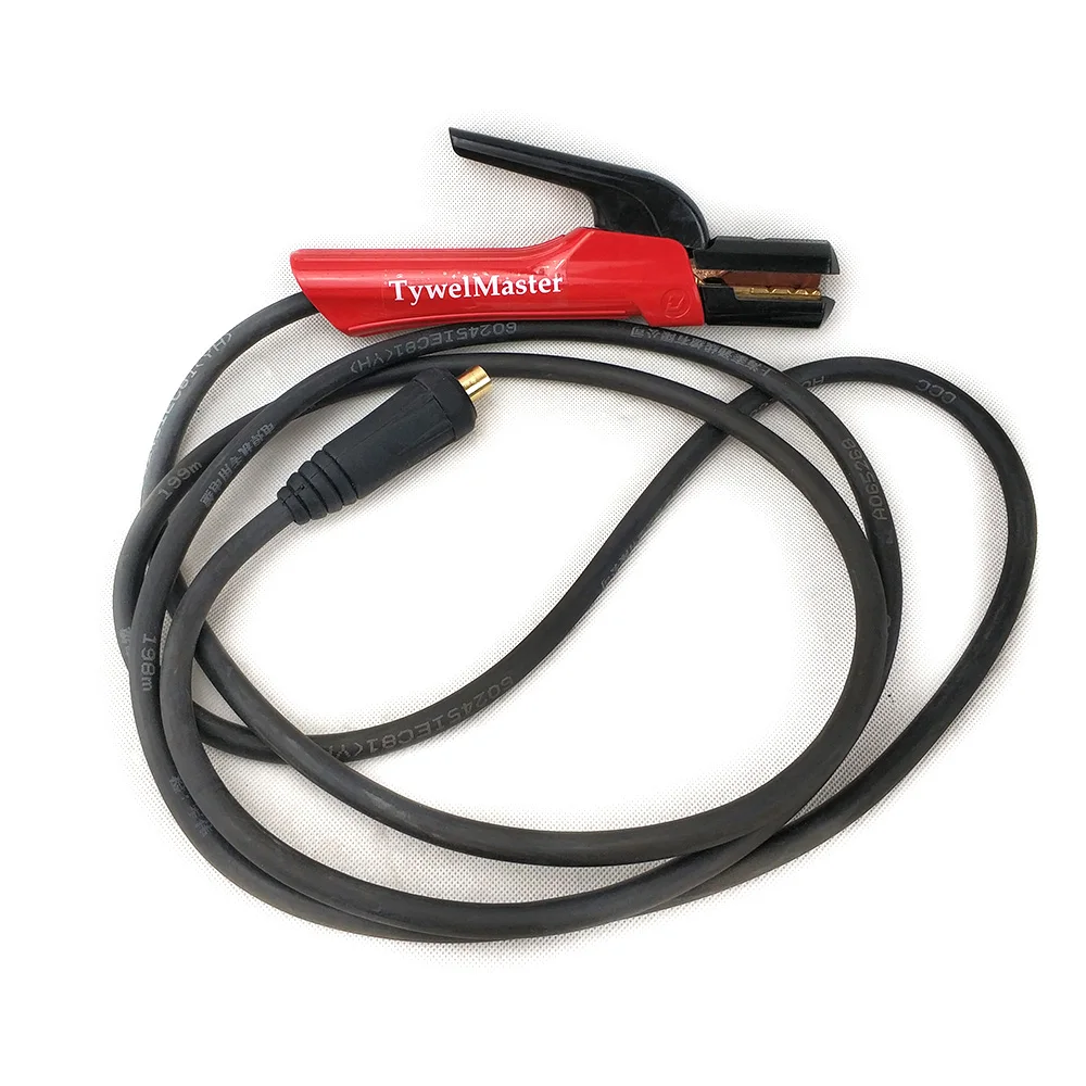 Cable de soldadura de 3m, 16 cables de cobre sqmm, conector de DKJ35-50 100-250A, palo de arco/MMA, soporte de electrodo para máquina de soldadura