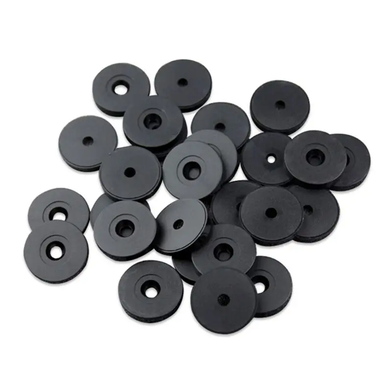 NFC نقطة تفتيش لنظام جولة الحراسة 50 قطعة مقاوم للماء 30 مللي متر نقطة الدورية 125 كيلو هرتز RFID IC رمز العلامة مع دعم لاصق