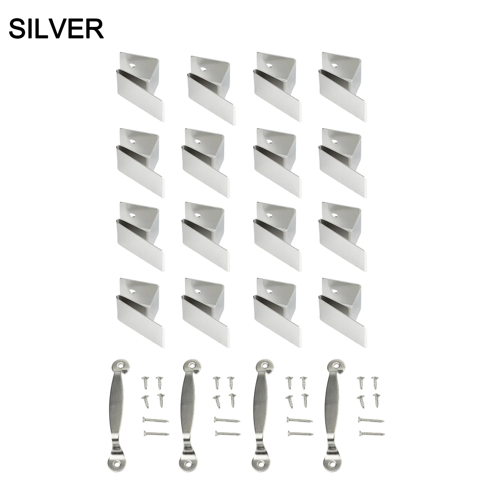 Window Clips for Hurricane Panels to Secure 1/2 Inch Thick For Plywood Boards with 16 Clips and 4 Handles for Storm Preparedness