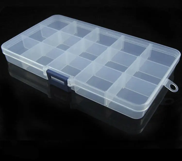 2023 1PCS Clear Lidded Small Plastic Box For Trifles Parts Tools Storage Box Jewelry Display Box Screw Case Beads Container