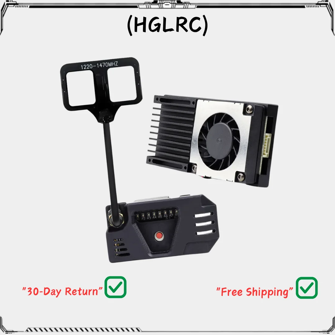 

HGLRC ZEUS 1.2Ghz 4.5W VTX 8CH 25mW 800mW Switchable 2-8S VTX Video Transmitter Module 1.2G 8Ch VRX For Long Range FPV Drone