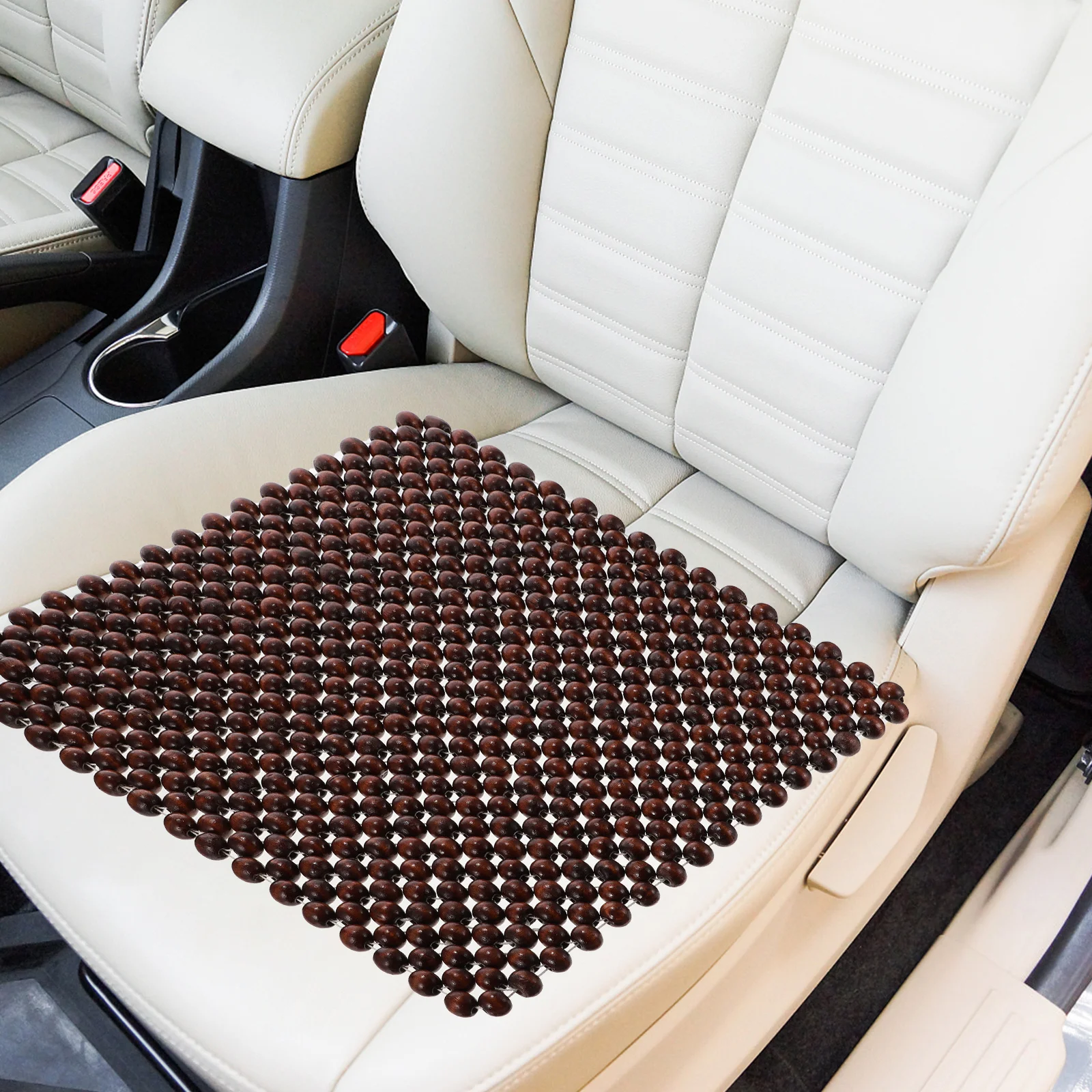 

1Pcs Breathable Car Seat Cushion Wood Beads Cool Comfortable Summer Driving Seat Cover Pad Comfortable Cushion