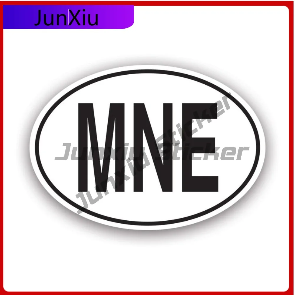 

Wild Retro Mne Montenegro Country Code Oval Sticker Decal American Made Uv Protected Montenegrin Euro Ovals Car Decal Weather