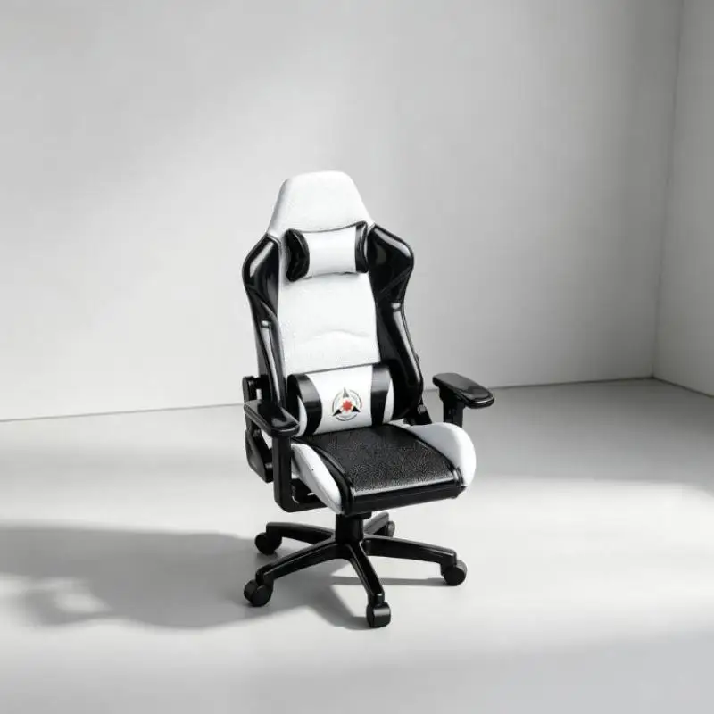 Mini Gaming Chair Model Dollhouse Rotatable Armchair Miniature Furniture For 1/12 Doll House Diorama Scene Collectible Toy Gift