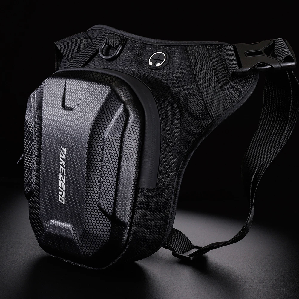 Motorcycle Drop Leg Bag Waterproof EVA Hard Shell Motorcycle Waist Leg Side Bag Men Hip Bum Fanny Pack Mobile Phone Purse Bags