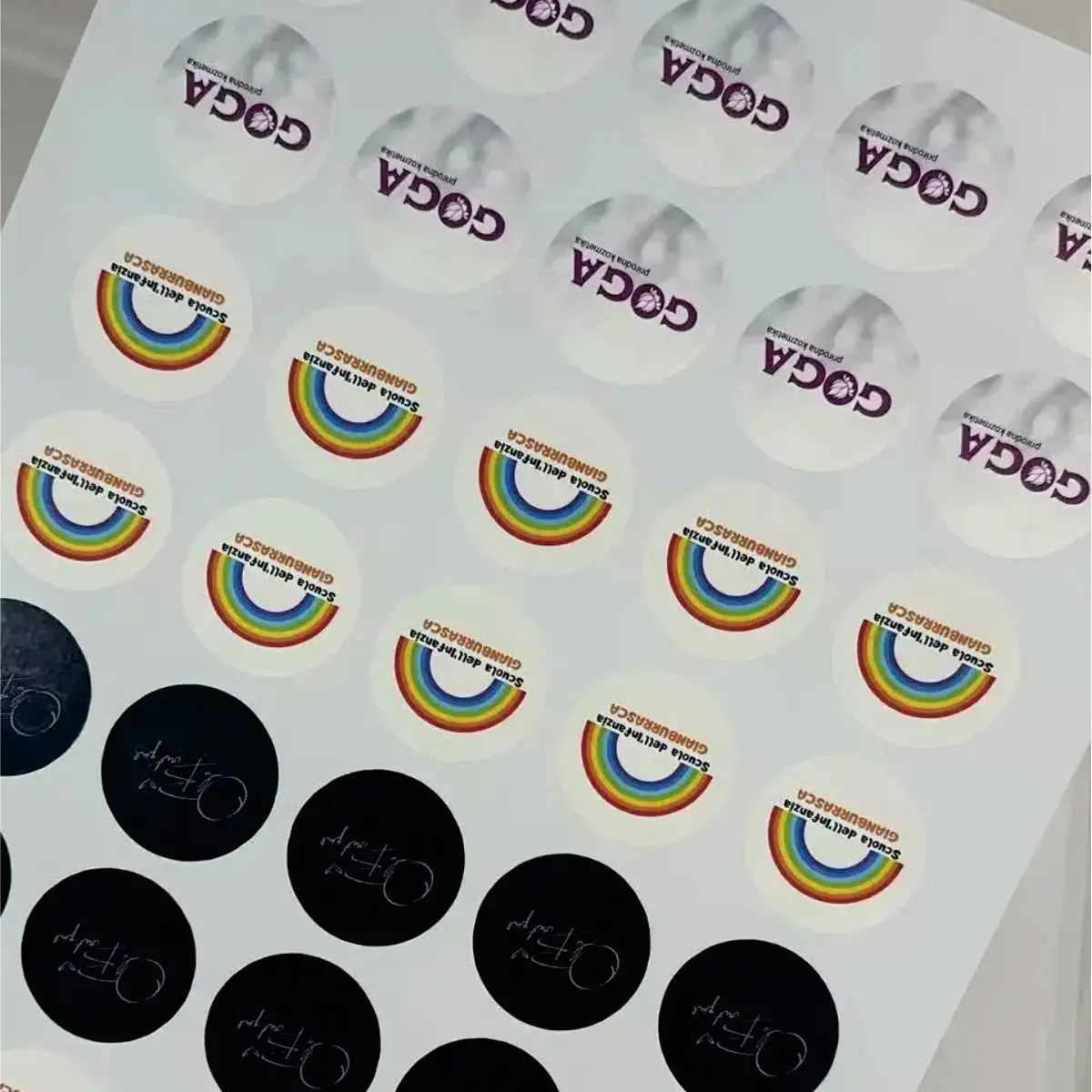 3-6cm Custom Stickers Customized Logos Wedding Birthdays Baptism Stickers Personality Labels Design Own Baking Gift Bag Sticker view 6