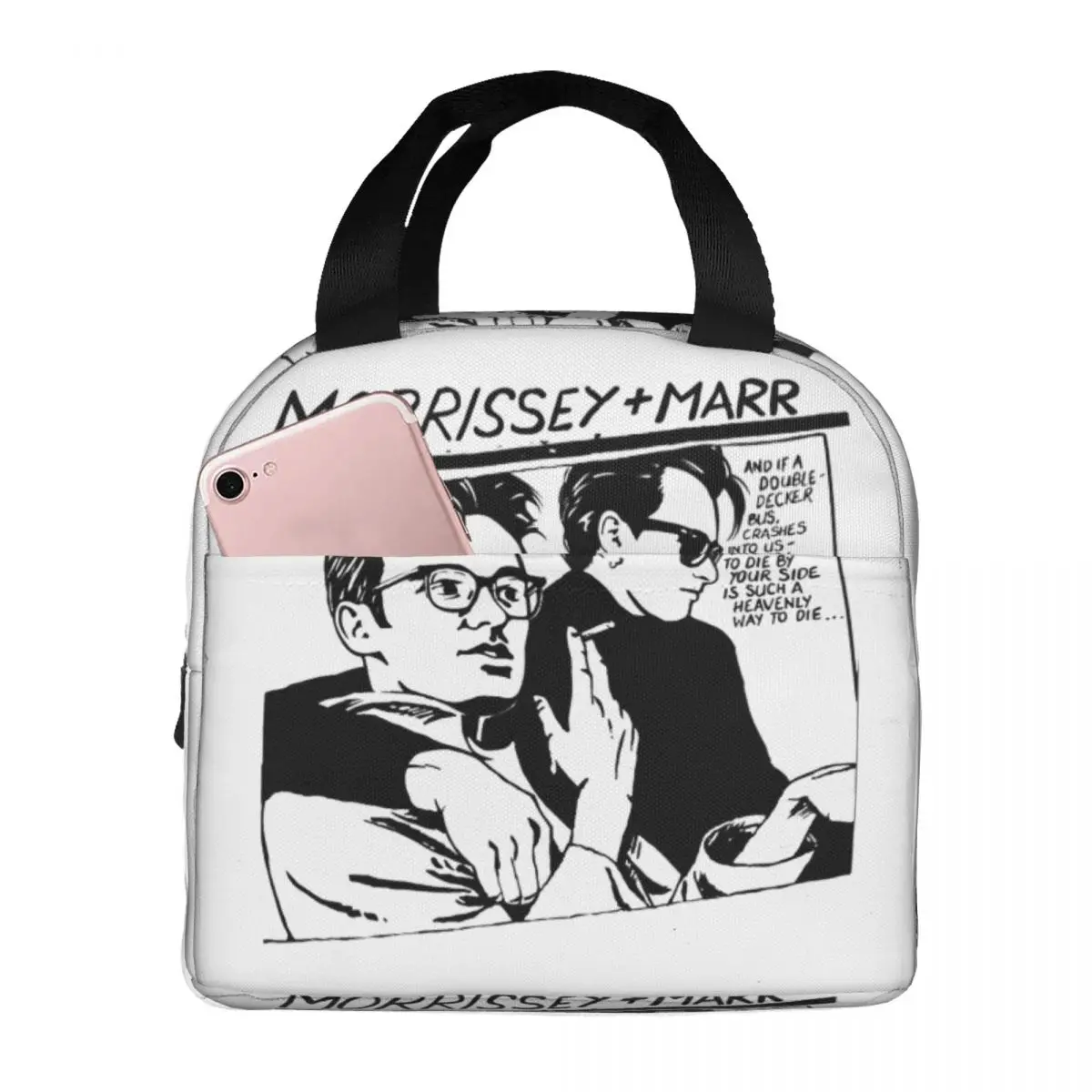 

The Smiths Morrissey & Marr Goo Пародия Изолированная сумка для обеда Термосумка Контейнер для обеда Большая сумка для завтрака Девушка Мальчик Работа Путешествия
