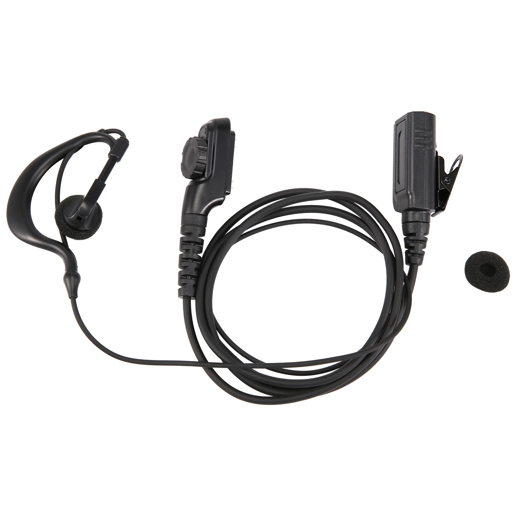SWXF G Shape Earpiece Headset With Big Ptt For Radio Pd580 Pd700 Pd780 Pt580H