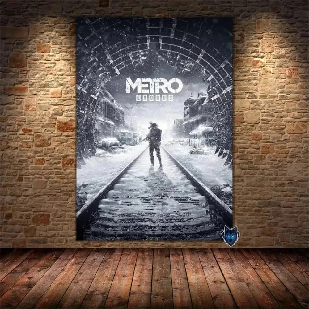 Metro Exodus Children's Room Rolling Photography Video Game Pictures Living Room Decoration Art Home Decoration Canvas Paintings