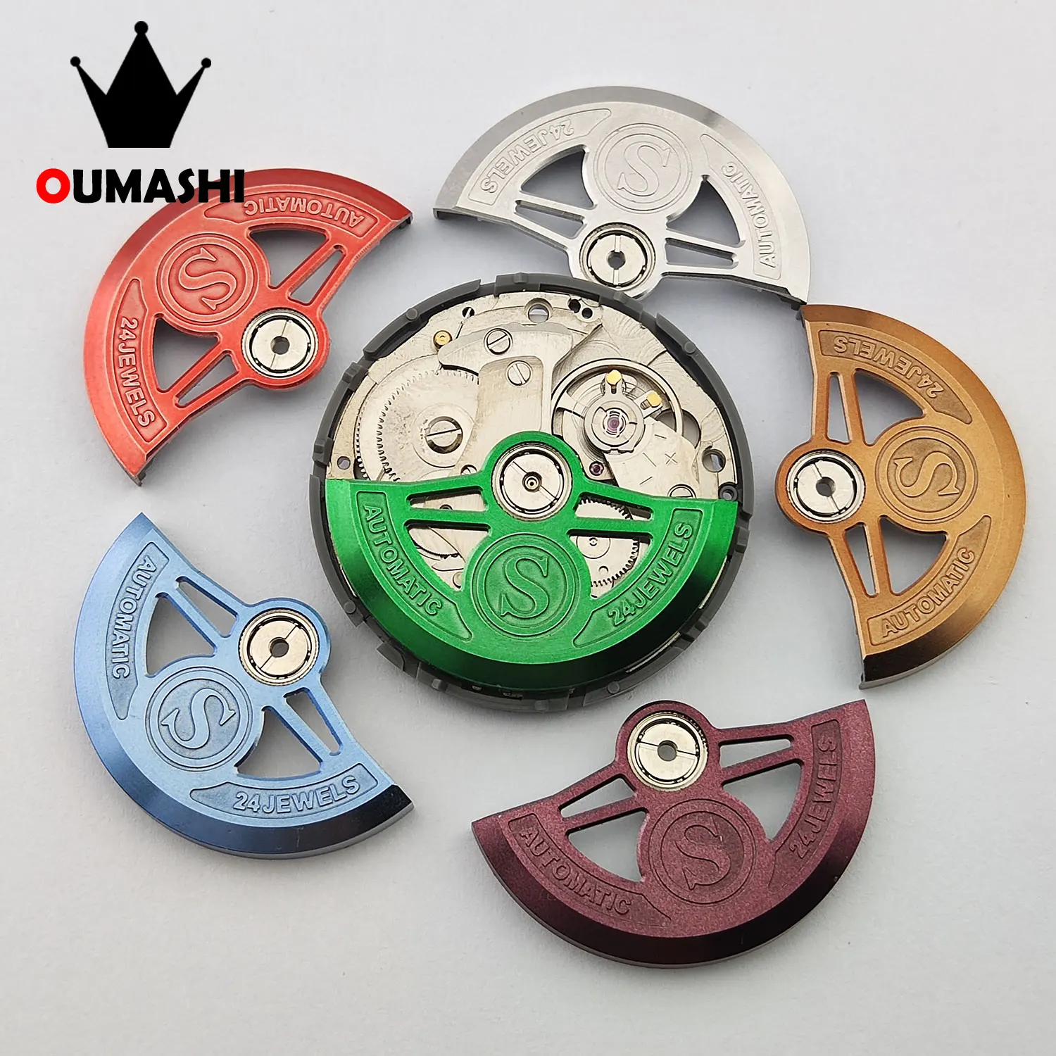 Automatic Oscillating Weight Rotor Fashion Watch modification accessories suit for NH series movement S Mark
