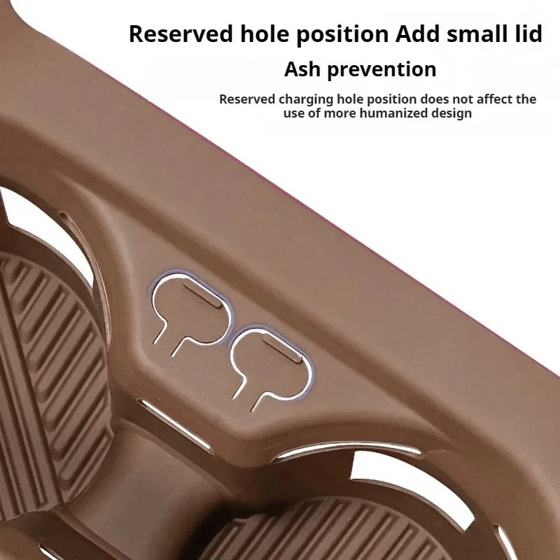 For BMW5 Series G60 2024 2025 Central Console Water Cup Holder Silicone Waterproof Protective Pad Cover Trim install Accessories