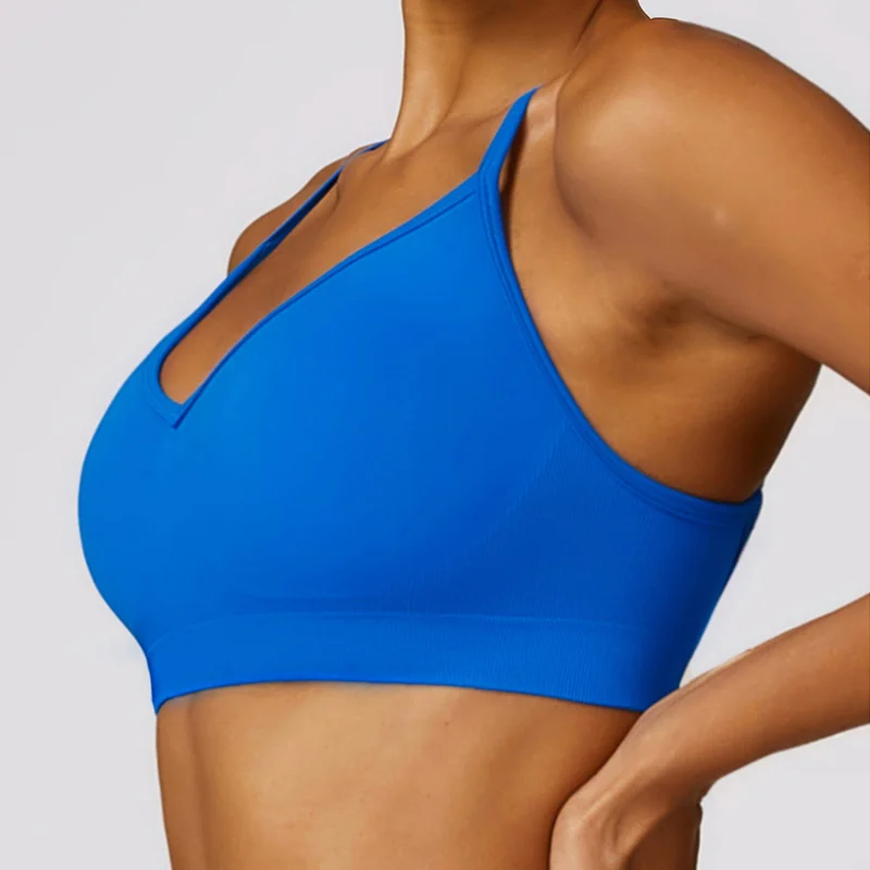 Gym Sport Yoga Bras Seamless Bralette Crop Top Tight Elastic Sexy Women\'s Sports Bra Top Backless Workout Clothes For Women