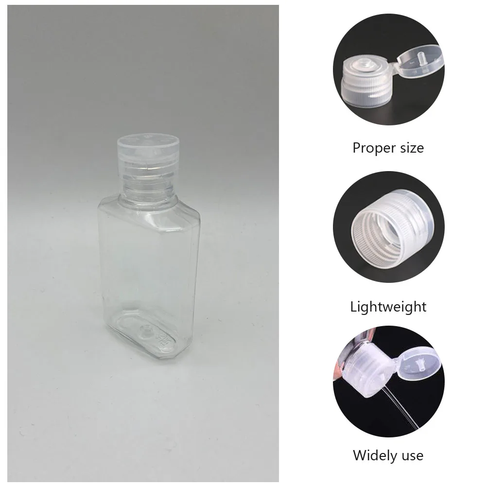 

25pcs 60Ml Refillable Plastic Travel Bottles Leak Proof Lotion Hand Soap Dispenser Empty Toiletry Containers Lightweight Durable
