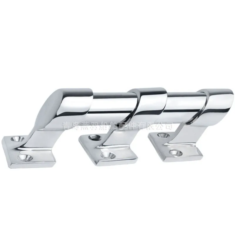 Marine bracket 316 stainless steel, front middle, rear bracket, through hole blind hole, pipe fixing base