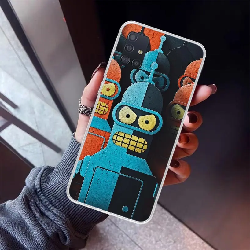 Cartoon F-Futuramas Phone Case For Samsung Galaxy A51 A50S A41 A40 A31 A30S A21S A20S A10S A20E A71 A70 A6 A7 A8 A9 Print Shell