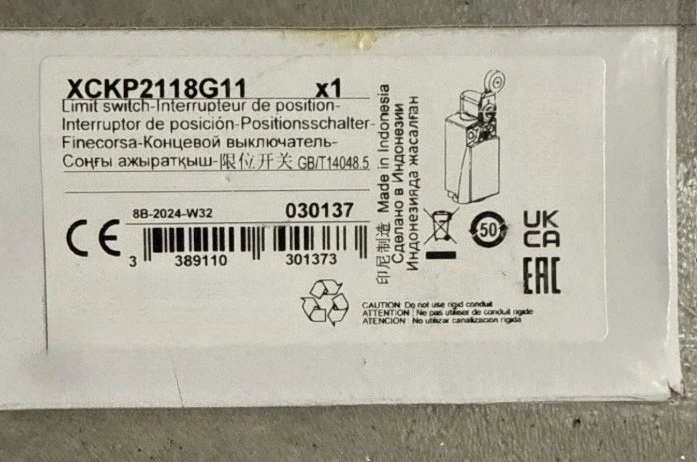 

Brand New Original Original travel limit switch XCKP2115G11 XCKP2116G11 XCKP2118G11 XCKP2119G11 Fast delivery