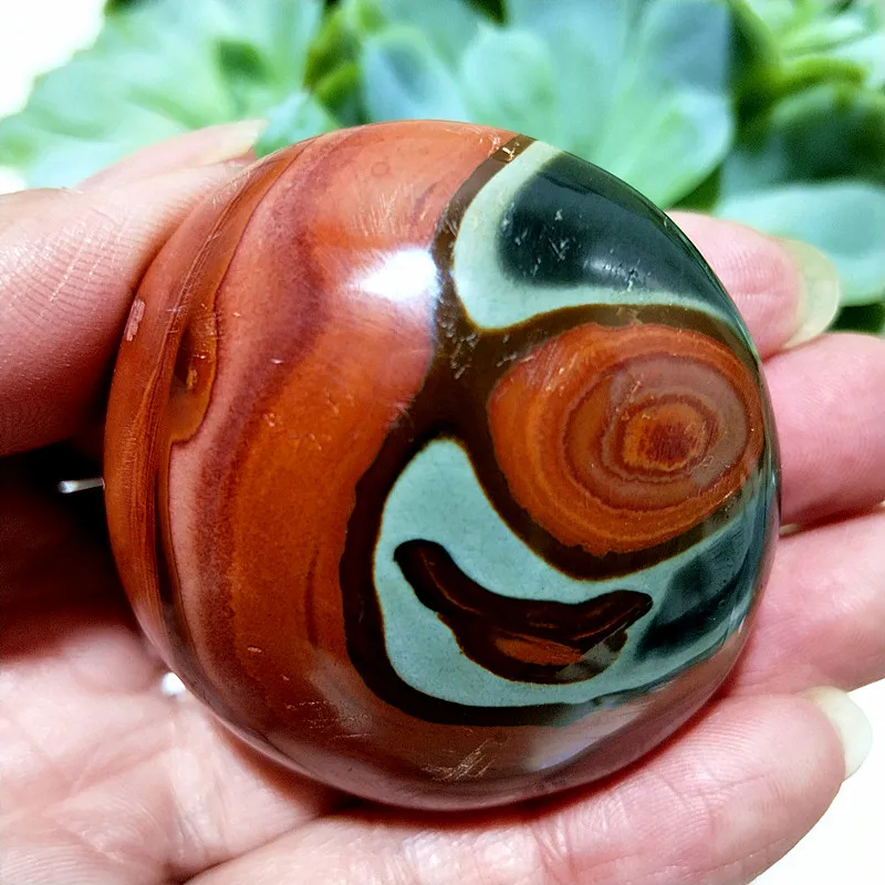 A Natural Pretty Ocean Stone Palm Witchcraft Spiritual Healing Crystals Meditation Reiki Feng Shui Home Room Ornaments