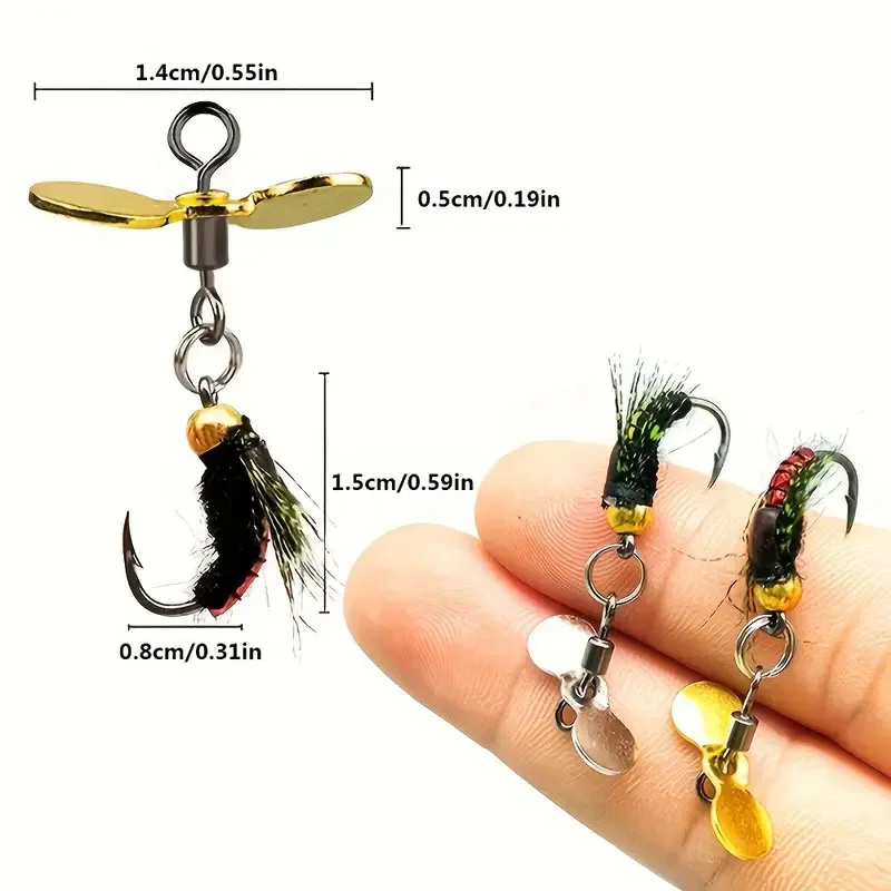 Señuelos de Mosca Biónicos – Imitación de Abeja e Insectos con Alas - imagen 2