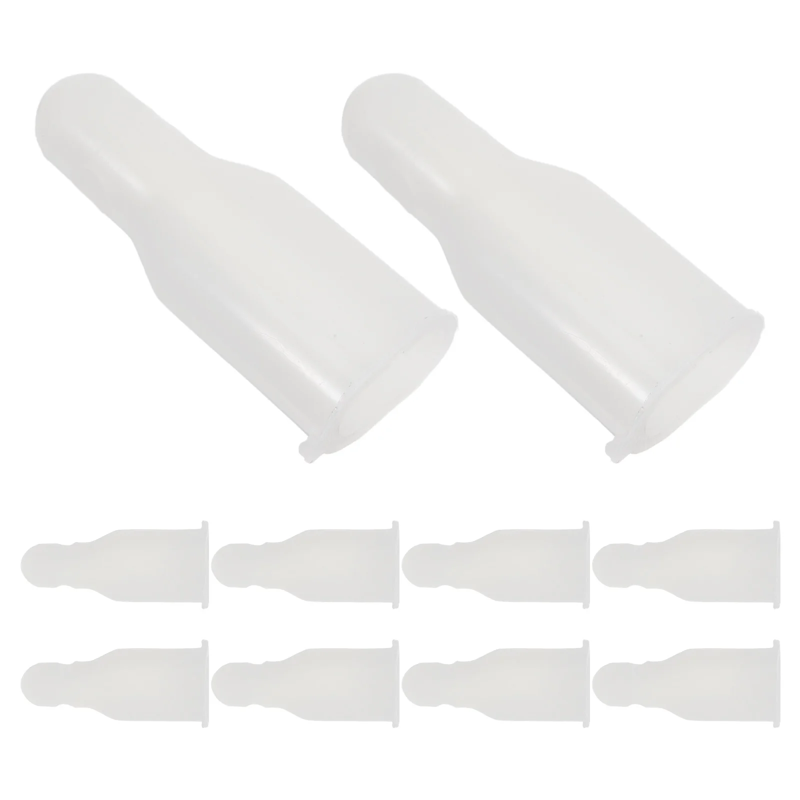 10Pcs Umbrella Tail Beads Replacement Plastic End Tips 10x6mm for Stick Umbrella Rainshade Ribs Repair Parts Accessories