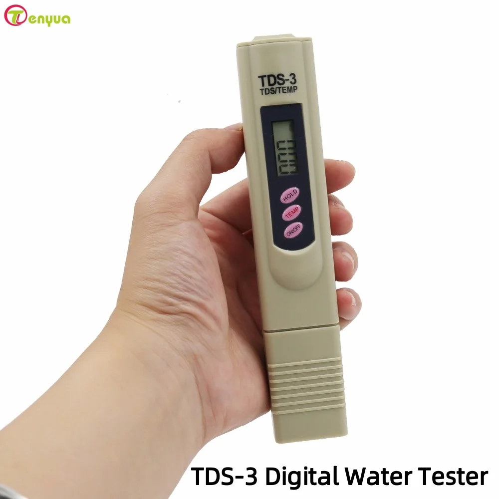 휴대용 TDS 디지털 물 테스트 펜 수질 분석 측정기 수질 순도 검사 0-9999ppm 측정