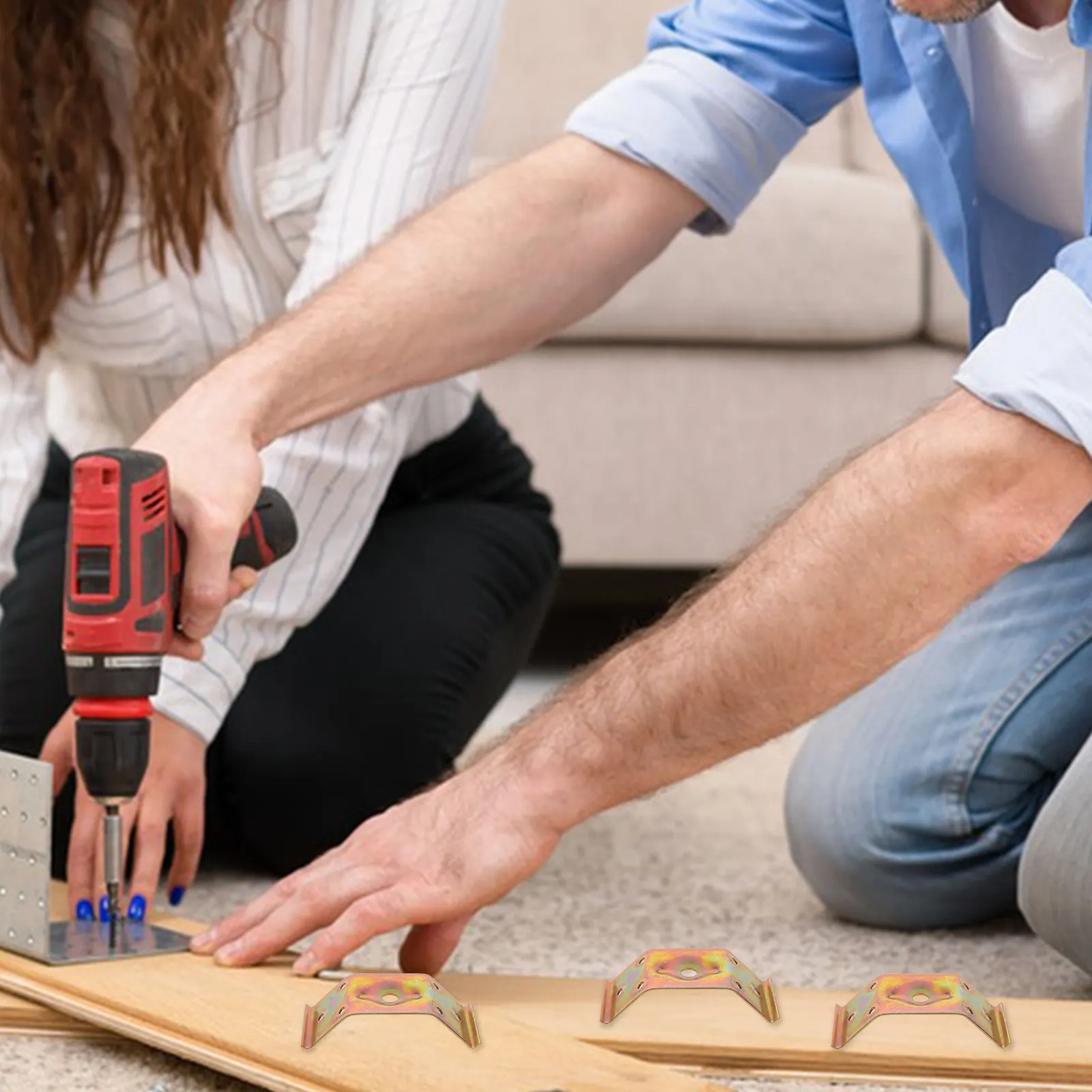 

10 шт. Угловые кронштейны из железа, прочные соединительные пластины для ремонта мебели, для каркасов, полок, кроватей, долговечные, устойчивые к ржавчине