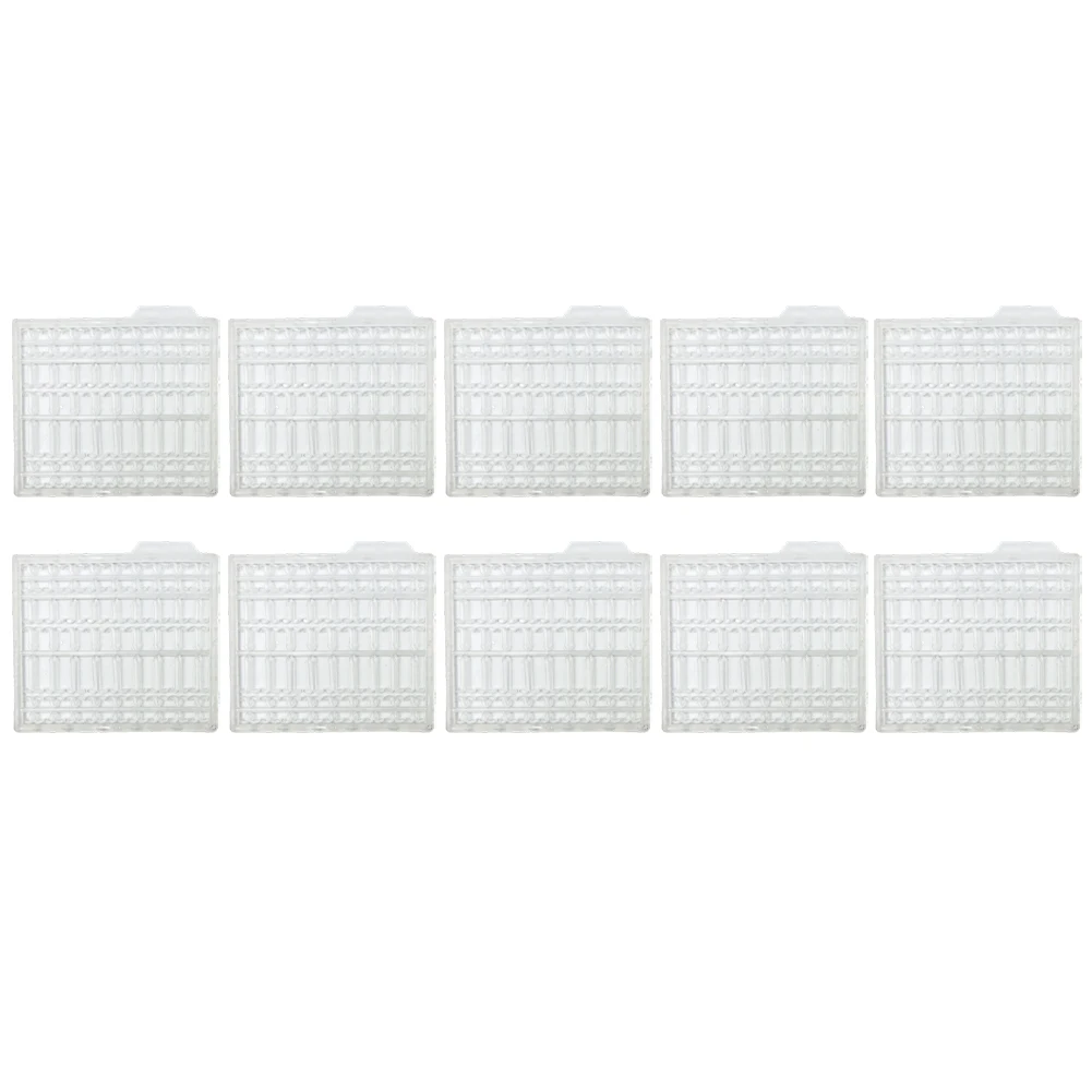 10 Pcs Fishing Bait Stopper Plastic Grid-shaped Stopper Bar Fly Hair-Hook Bait Extender For Carp Fishing Bait Hook Replace Parts
