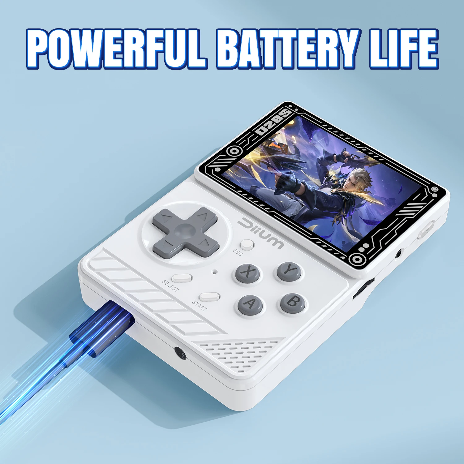 AISLPC وحدة تحكم ألعاب محمولة صغيرة 64 جيجابايت/128 جيجابايت ذاكرة جديدة وحدة تحكم ألعاب نظام لينكس 2.8 بوصة IPS شاشة وحدة تحكم ألعاب كلاسيكية