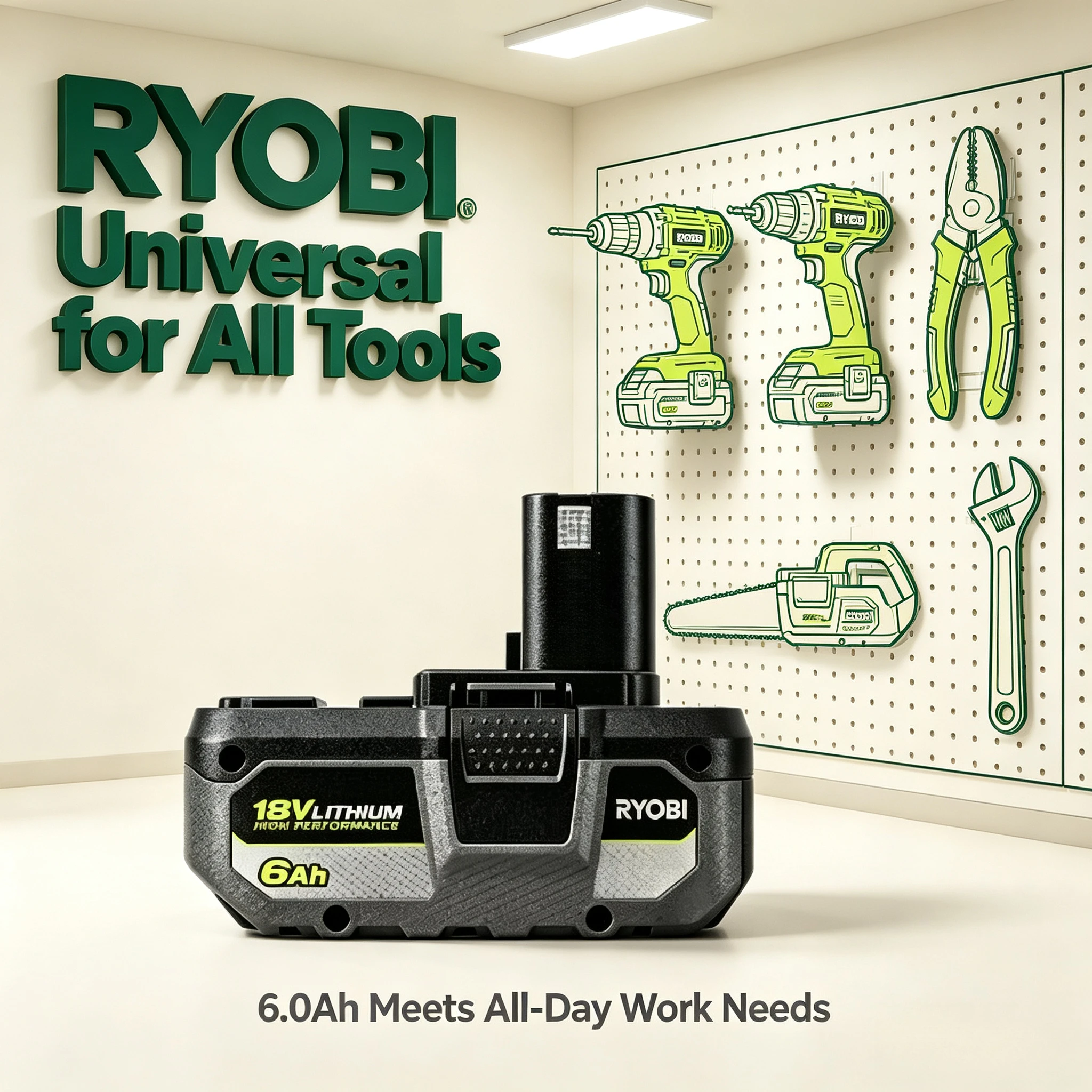 

Authentic RYOBI 18V ONE+ 8.0Ah EDGE Battery Replacement for P108 P107 P190 P191 COOL-CORE Tech for Jobsite Power Tools