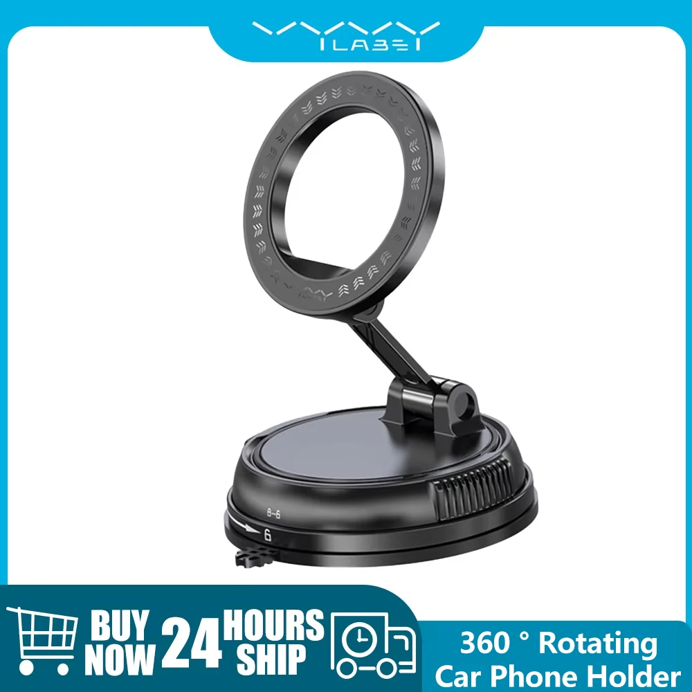 

Vyvylabs Universal Magnetic Car Phone Holder Stand for iPhone Samsung Magnetic Suction Cup Version Dashboard Mobile Phone Holder