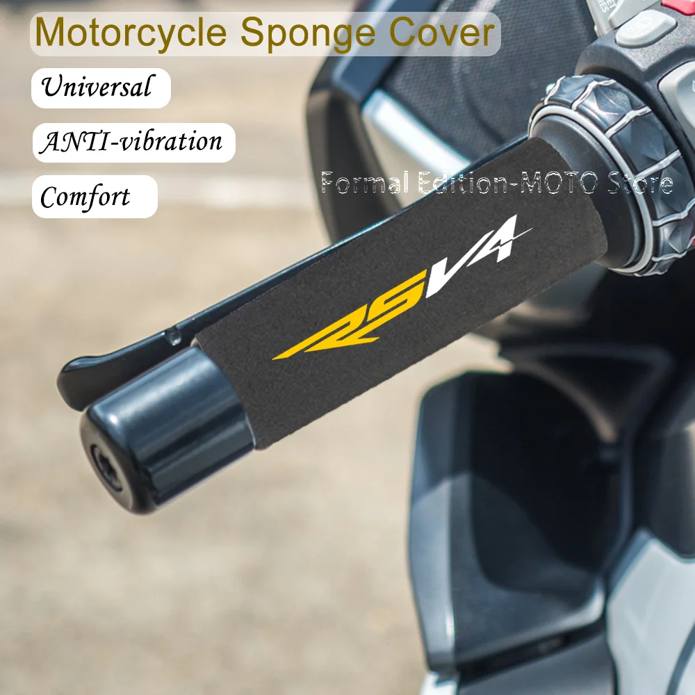 Motorcycle Grip Cover Shockproof Motorcycle Sponge Grip Non-Slip Handlebar Grip Sponge Cover for Aprilia RSV4 RR RF R RSV4 1000