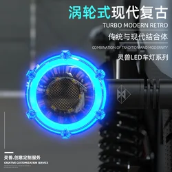 Retro LED Motorcycle Turn Signals Light  for Spirit Beast BMW Suzuki Kawasaki Honda CB1000R CM 500 CB1100 universal Tail Blinker