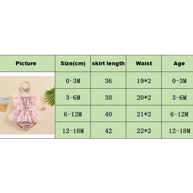 Baby Girls Rompers Dress Butterfly Embellished Fly Sleeve Mesh Skirt Hem Infant Bodysuits Summer Clothes with Headband