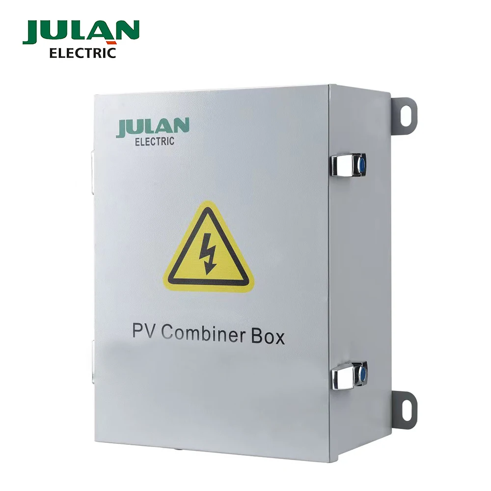 JULAN Hot sale IP65 1000V 12 in 1 out dc array solar pv combiner box