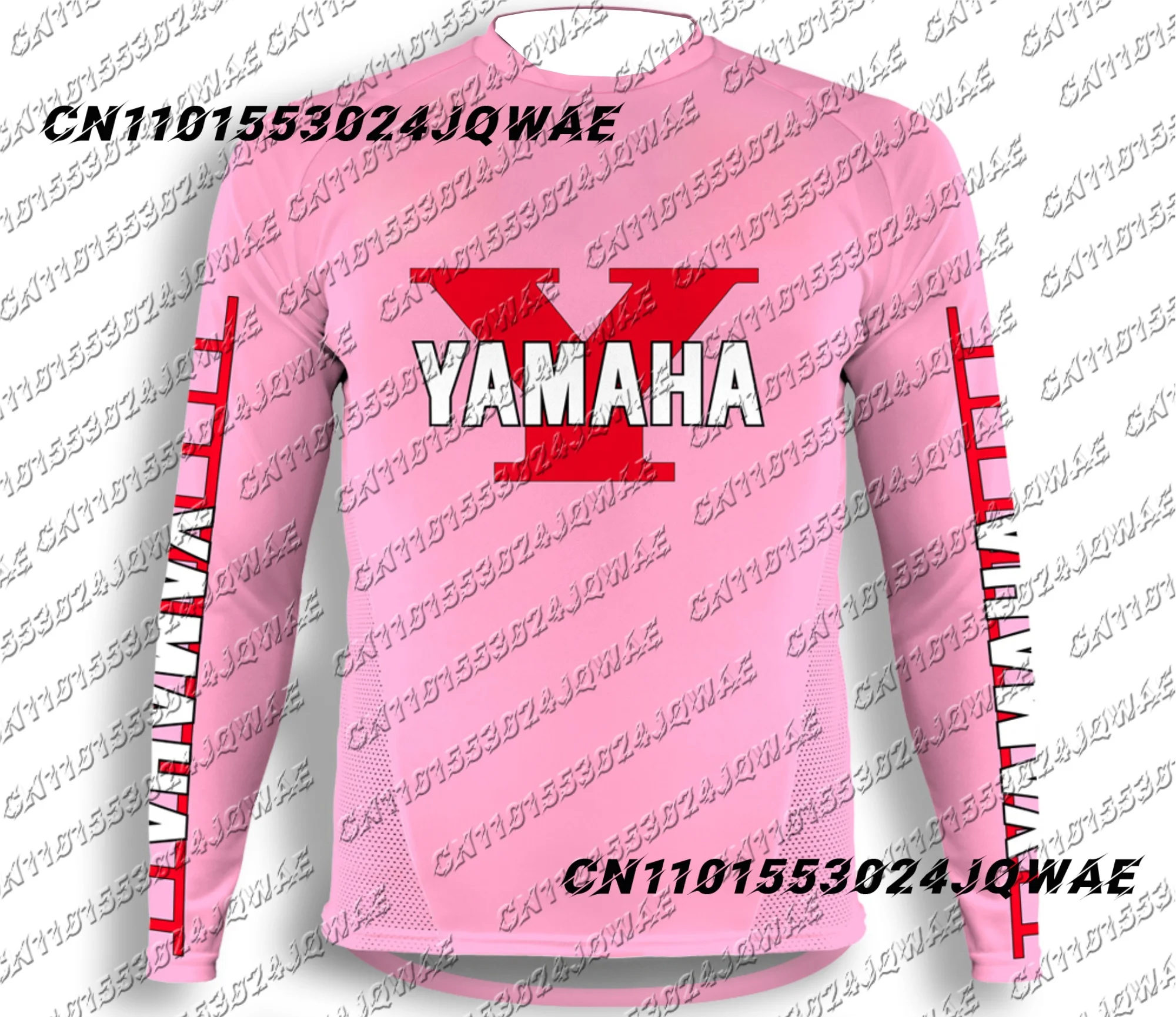 

YAMAHA, розовая новая мотоциклетная футболка с длинным рукавом YAMAHA, осень/зима, мужская и женская, дышащая, быстросохнущая, модная повседневная рубашка большого размера