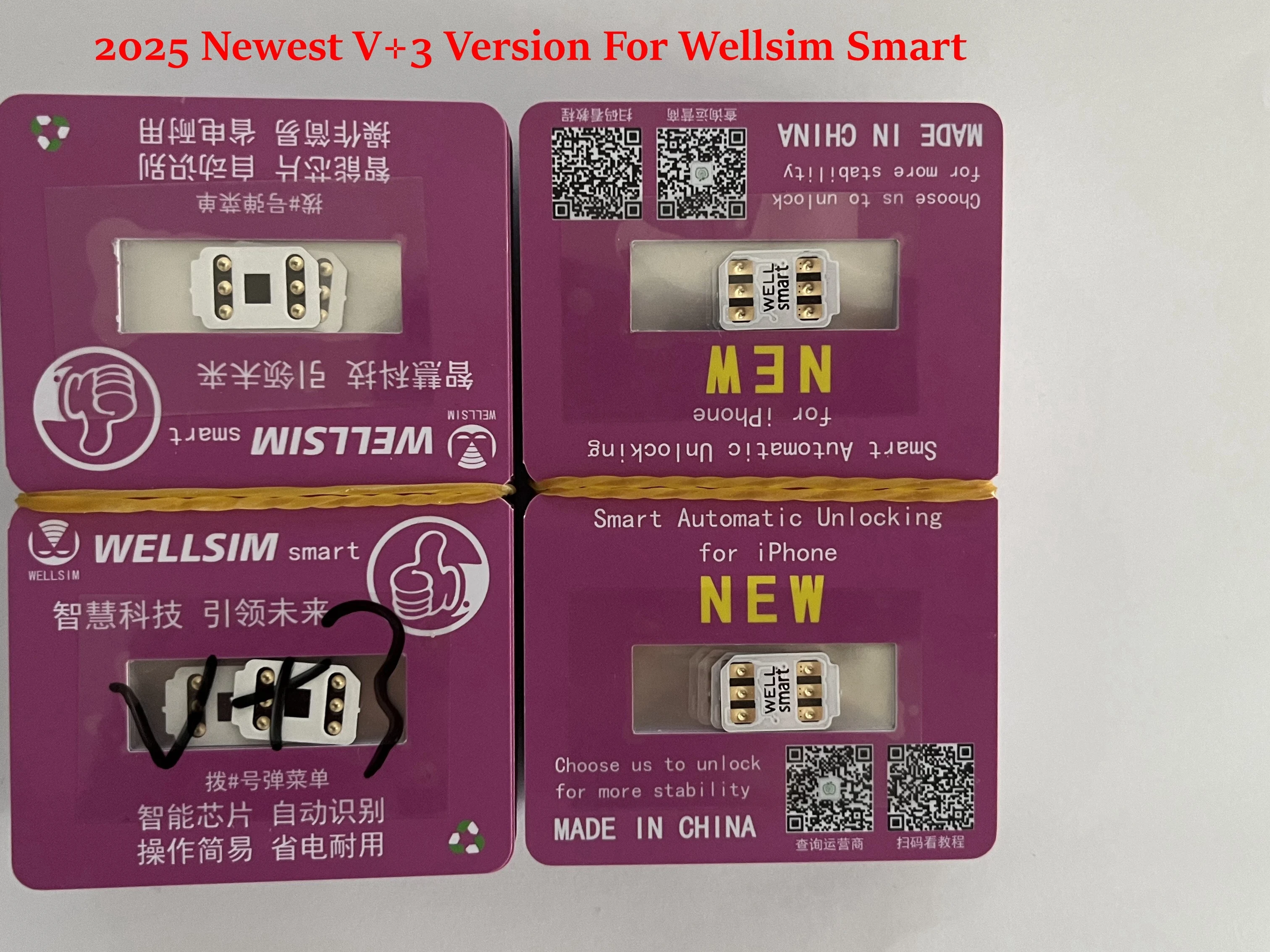 أحدث إصدار Wellsim Smart V+3 لعام 2025 يدعم هواتف iPhone 13-16 Pro Max فقط ثنائي الشريحة #2