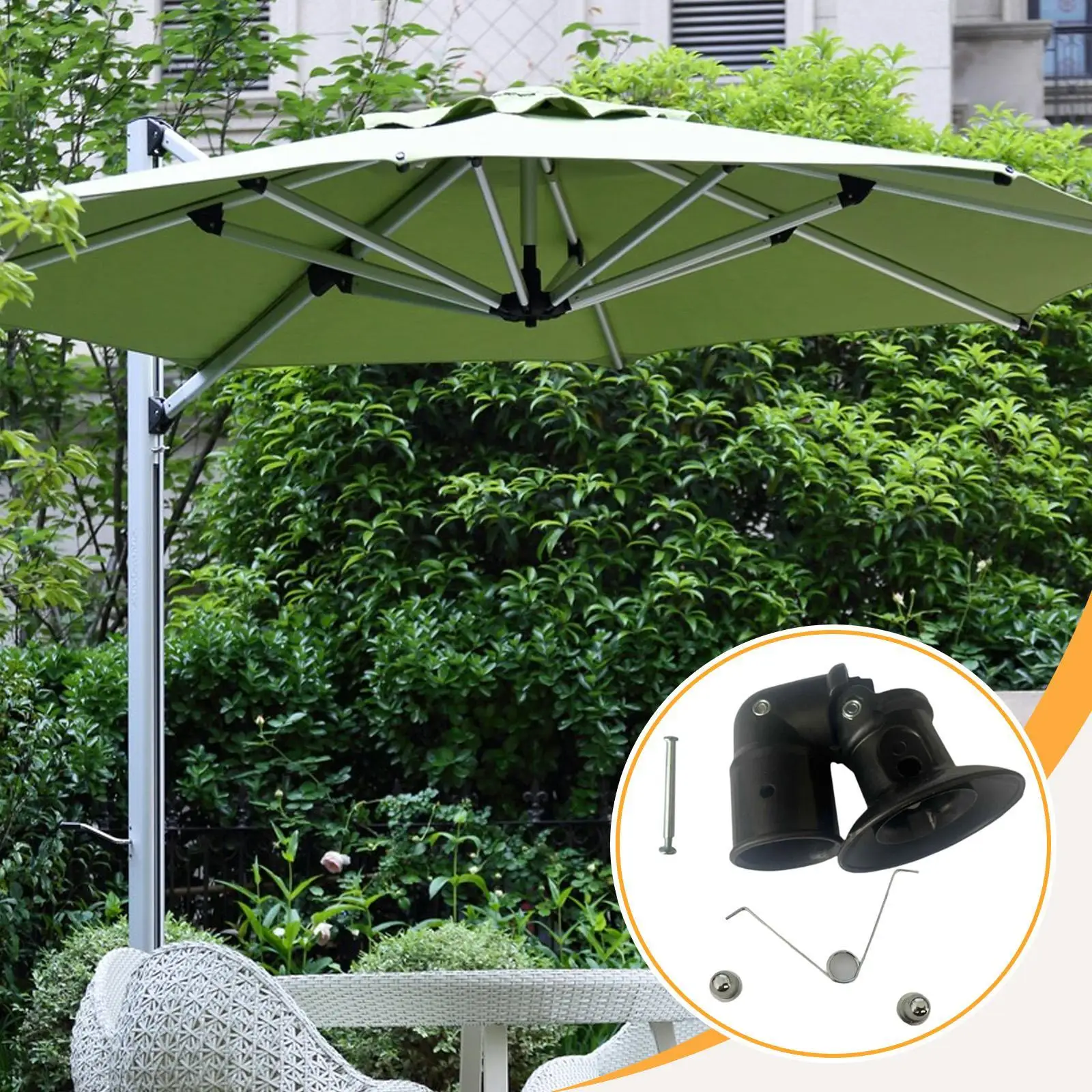 Patio Umbrella Accessories Attachment Easy Install Outdoor Umbrella Bend Head Replacement for Courtyard Patio Outside
