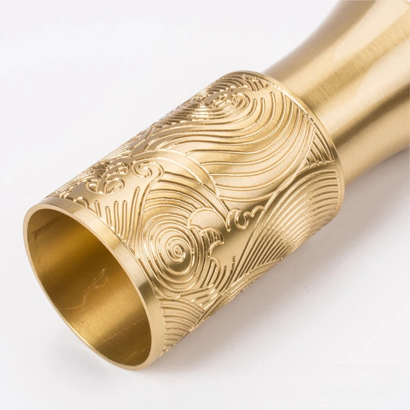 Solid Brass Furniture Bottom Caps, High-Temperature Glazed Round Foot Protectors for Chinese Style Chair Sofa Antique Hardware