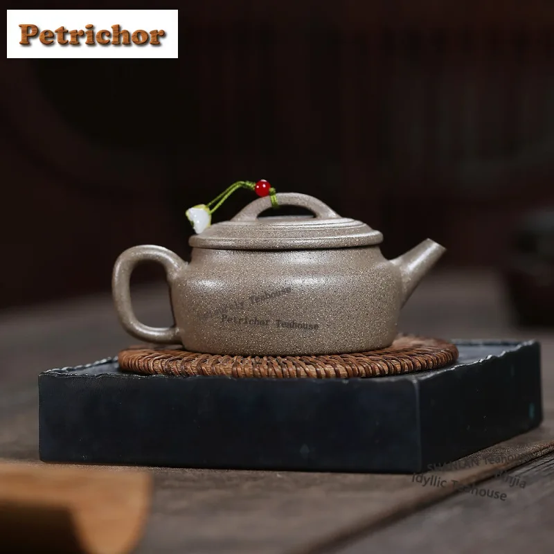 170ml Yixing Purple Clay Teapots Handmade Large Caliber Pot Raw Ore Multi-coloured Section Mud Kettle With Filter Zisha Tea Set