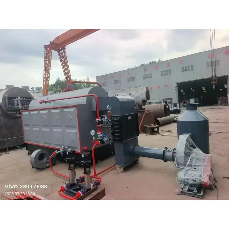 J 1 2 4 6 Ton DZH Series Horizontal Shell Type Hand Fired Wood Waste Biomass Steam Boiler for Textile Dyeing Industry