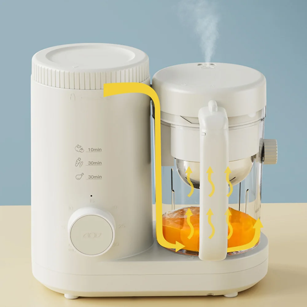 304 Stainless Steel Dual Blade Pet Food Processor Steam Blender for Cats Dogs Homemade Diets