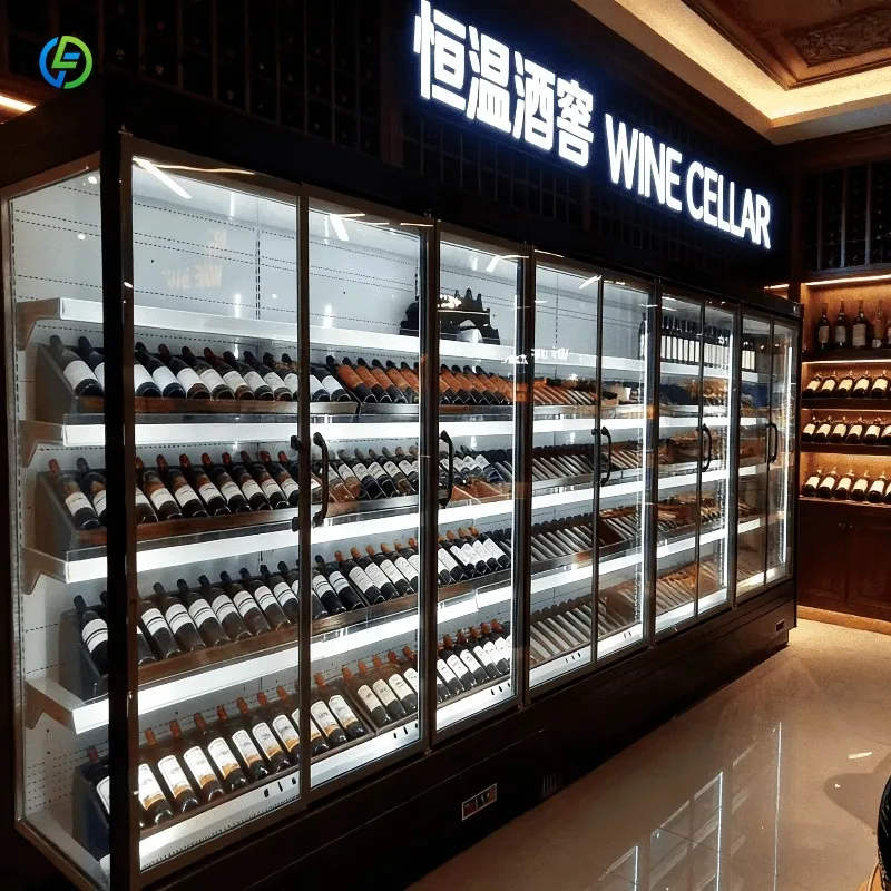 Customized Commercial Beverage Refrigerated Display Cabinet Refrigeration Equipment Drink Fridge