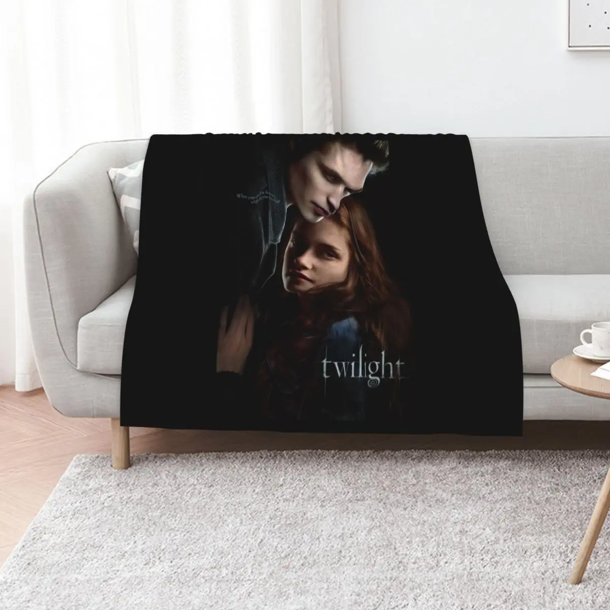 Twilight Throw Blanket for sofa Furrys Soft wednesday Flannel Decorative Sofa Blankets