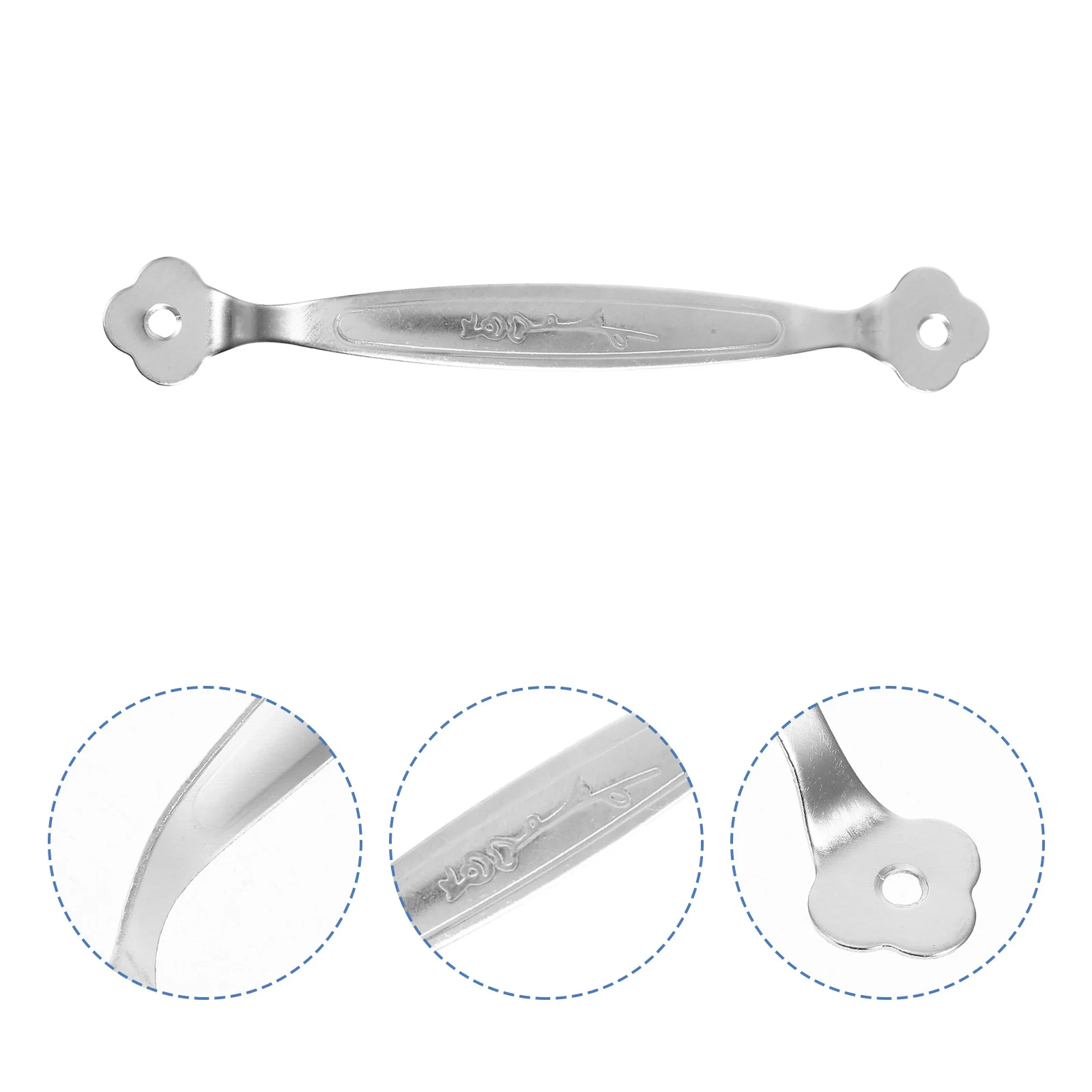 

10Pcs Drawer Cabinet Handle Stainless Steel Modern Stylish Furniture Accessory Easy Install Replacement Hardware