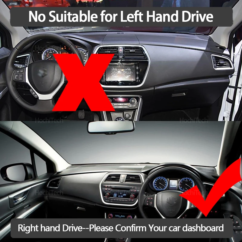 For Suzuki SX4 S-Cross 2014~2019 Car Dashboard Cover Avoid Light Pad Instrument Platform Cover Mat Carpet Accessories RHD