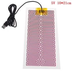 USB 5/12V Heating Heater Pad Massage For Warming Body Foot Winter Portable Warm Plate For Mouse Pad Shoes Golves Health Care