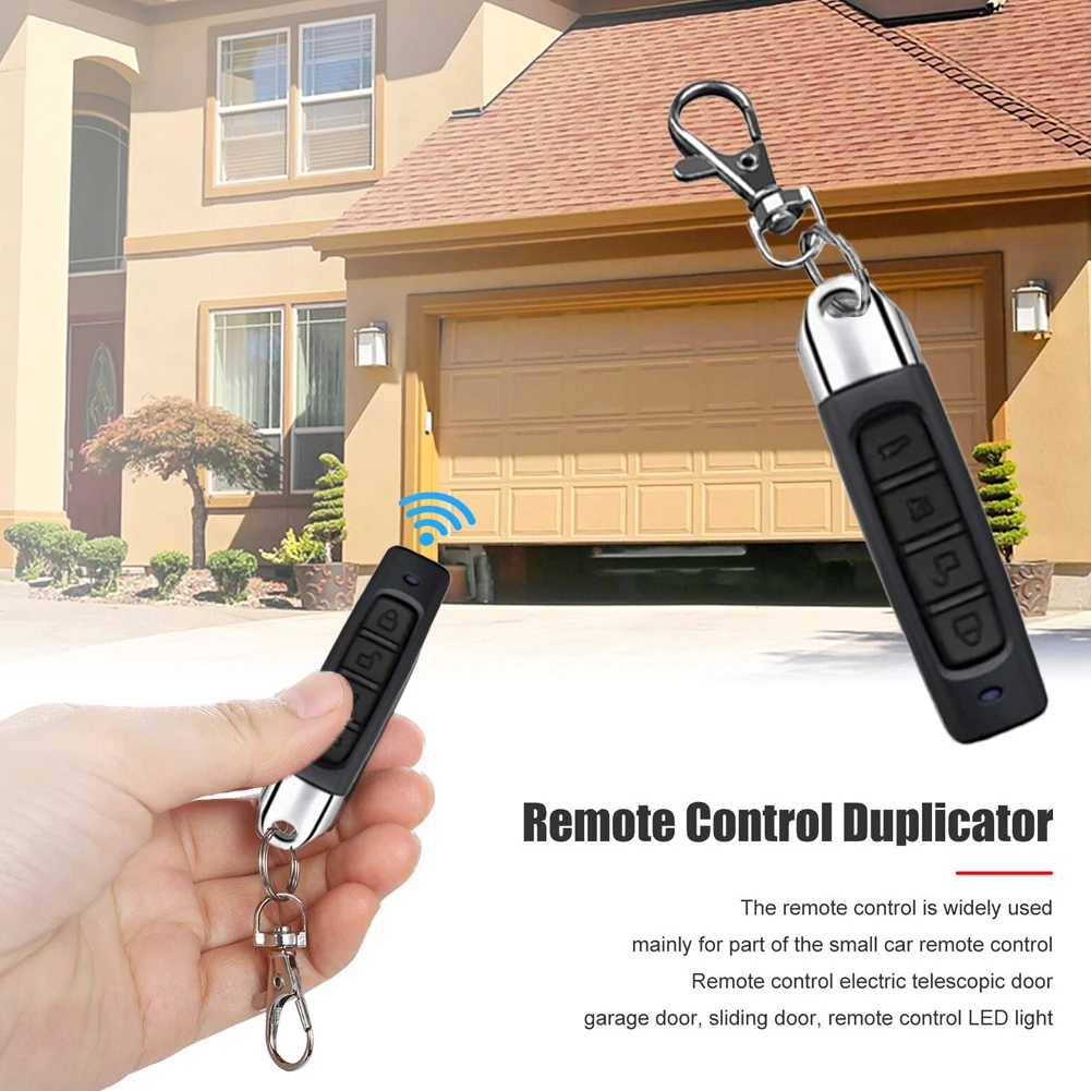 433MHZ Electric Cloning Gate Garage Door Car Key 4 Channel Clone Code Car Key Garage Gate Door Opener Remote Control Duplicator